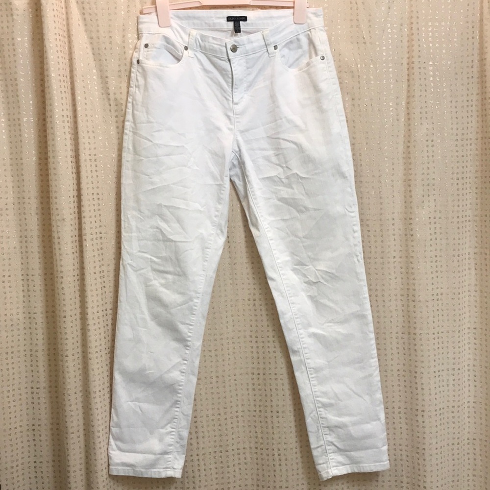 EILEEN FISHER White Organic Cotton Jeans